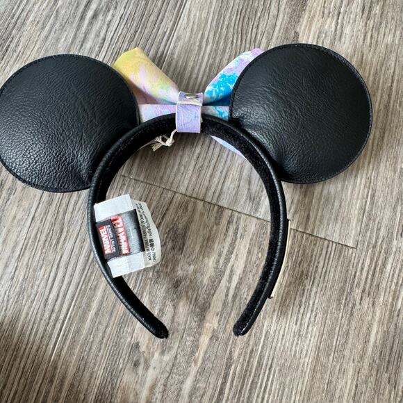 Disney Parks Loungefly Marvel Artist Series Avengers Ears Headband Removable Bow - Picture 7 of 7
